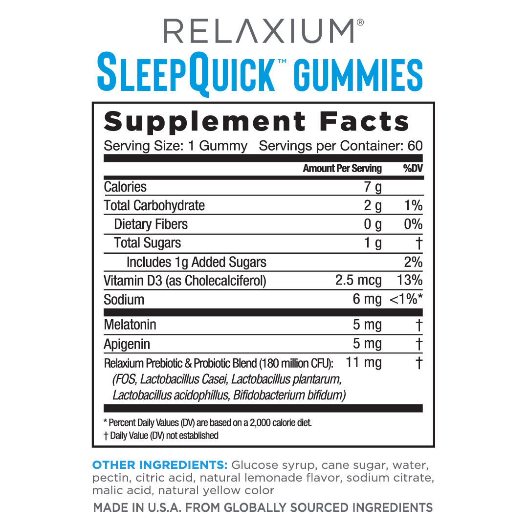 RELAXIUM® Sleep Gummies Bottle